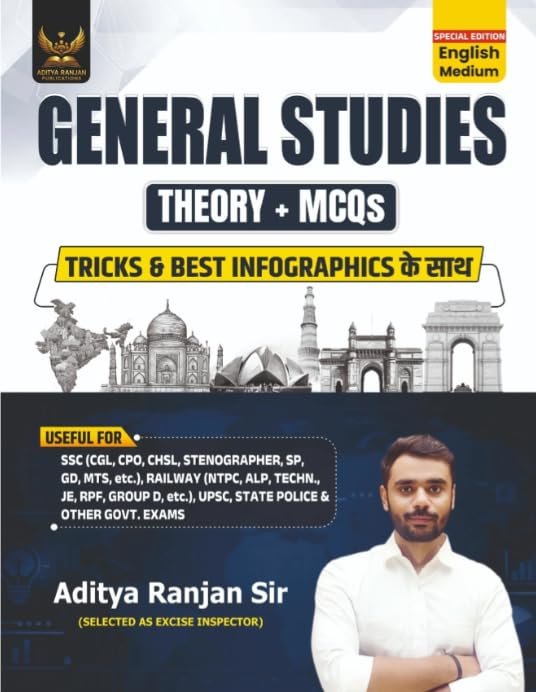 General Studies Theory + MCQs, Special Edition 2026 English Medium, Tricks & Best Infographics, Aditya Ranjan Sir