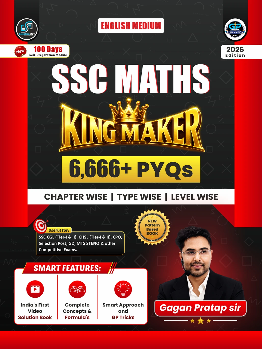 SSC MATHS KING MAKER By Gagan Pratap Sir 6666+English Medium 2026 Edition